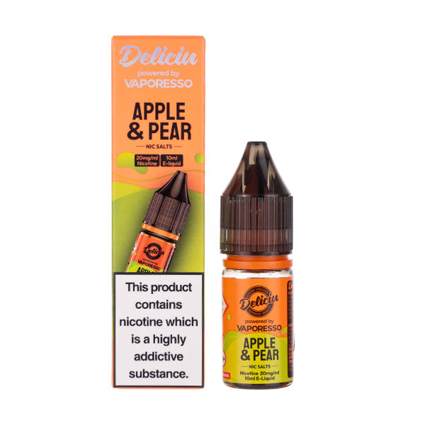 Deliciu Apple and Pear Nic Salt E-Liquid | Free UK Delivery Deliciu Apple and Pear Nic Salt E-Liquid | Free UK Delivery