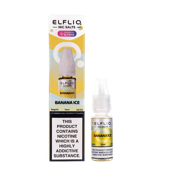 Elf Bar ELFLIQ Banana Ice Nic Salt E-Liquid | Any 4 for 10 Elf Bar ELFLIQ Banana Ice Nic Salt E-Liquid | Any 4 for 10