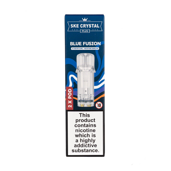 SKE Crystal Plus Blue Fusion Prefilled Pods | Vape Superstore SKE Crystal Plus Blue Fusion Prefilled Pods | Vape Superstore