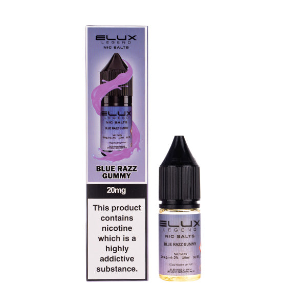Elux Legend Blue Razz Gummy Nic Salt E-Liquid - 3 for 10! Elux Legend Blue Razz Gummy Nic Salt E-Liquid - 3 for 10!