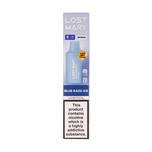 Lost Mary Blue Razz Ice BM600 Prefilled Pods | Save 15% on Your First Order