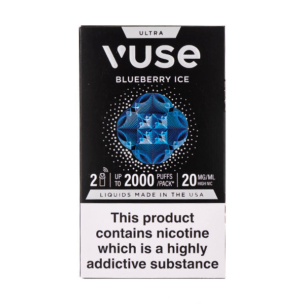 blueberry ice disposable vape Vuse Ultra Blueberry Ice Pods 20mg – 2-Pack