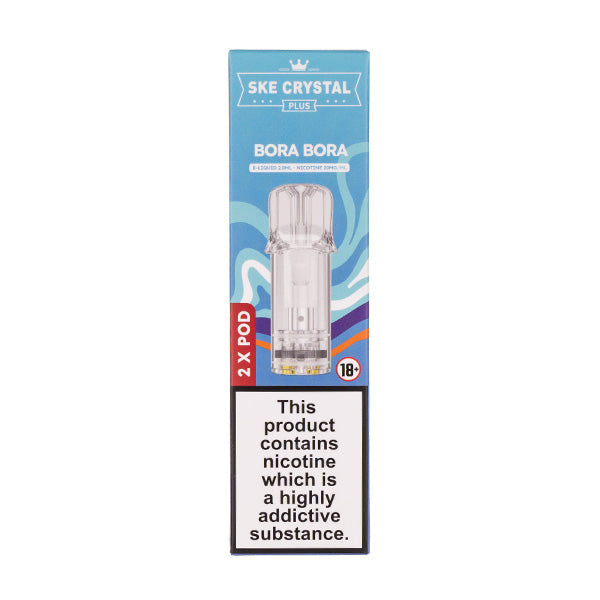 SKE Crystal Plus Bora Bora Prefilled Pods | High Trustpilot Rating! SKE Crystal Plus Bora Bora Prefilled Pods | High Trustpilot Rating!