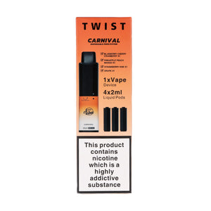 Happy Vibes Twist 2400 Disposable Vape in Carnival