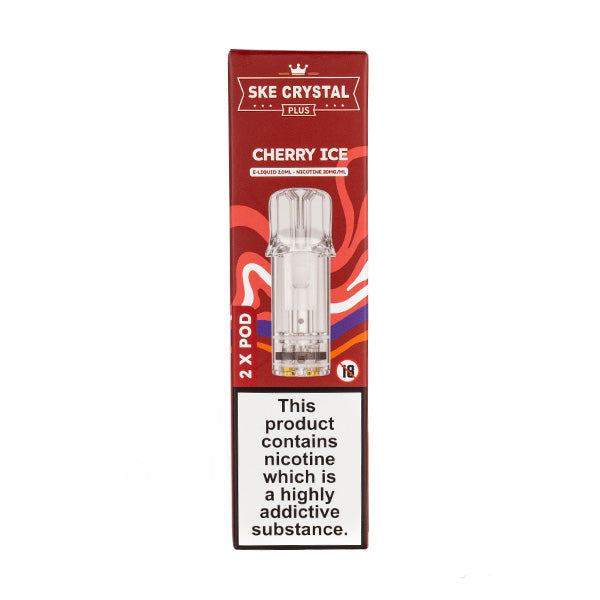 SKE Crystal Plus Cherry Ice Prefilled Pods | Vape Superstore SKE Crystal Plus Cherry Ice Prefilled Pods | Vape Superstore