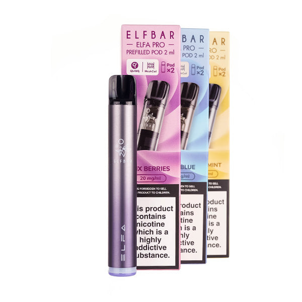 Elf Bar ELFA Pro Pod Kit Bundle - Includes 3x ELFA Pro Pods Elf Bar ELFA Pro Pod Kit Bundle - Includes 3x ELFA Pro Pods