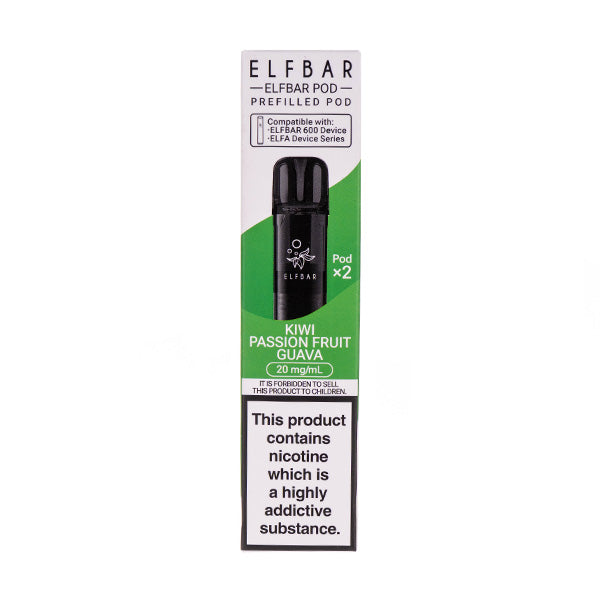 Elf Bar 600 Kiwi Passionfruit Guava Prefilled Pods - 15% Off First Order Elf Bar 600 Kiwi Passionfruit Guava Prefilled Pods - 15% Off First Order