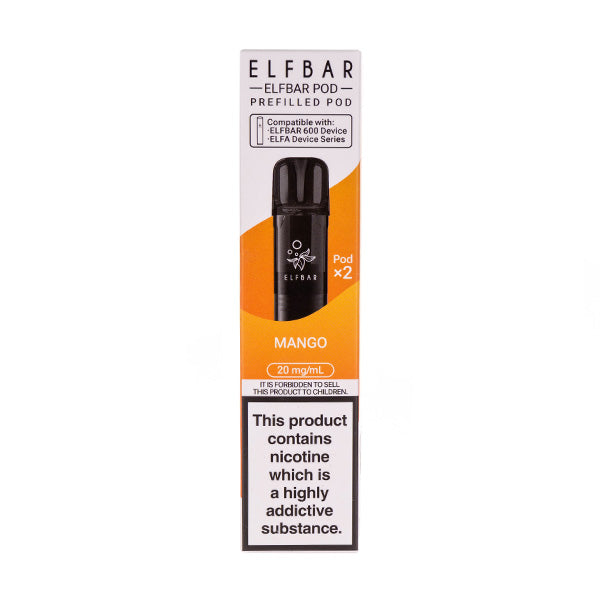 Elf Bar 600 Mango Prefilled Pods - 15% Off First Order Elf Bar 600 Mango Prefilled Pods - 15% Off First Order