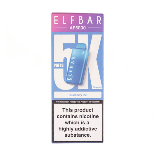 Elf Bar AF5000 Disposable Vape in blueberry ice