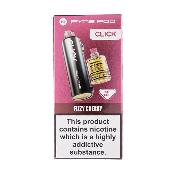 Pyne Pod Click 10000 Fizzy Cherry Pod & Bottle | Free UK Delivery Pyne Pod Click 10000 Fizzy Cherry Pod & Bottle | Free UK Delivery