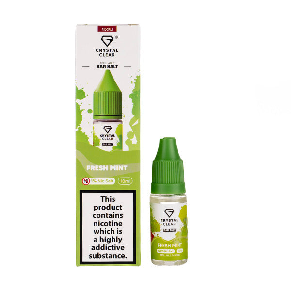 Crystal Clear Fresh Mint Nic Salt E-Liquid | Any 3 for 10 Crystal Clear Fresh Mint Nic Salt E-Liquid | Any 3 for 10