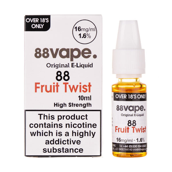 88Vape Fruit Twist 50/50 E-Liquid - Shop With Us Today! 88Vape Fruit Twist 50/50 E-Liquid - Shop With Us Today!