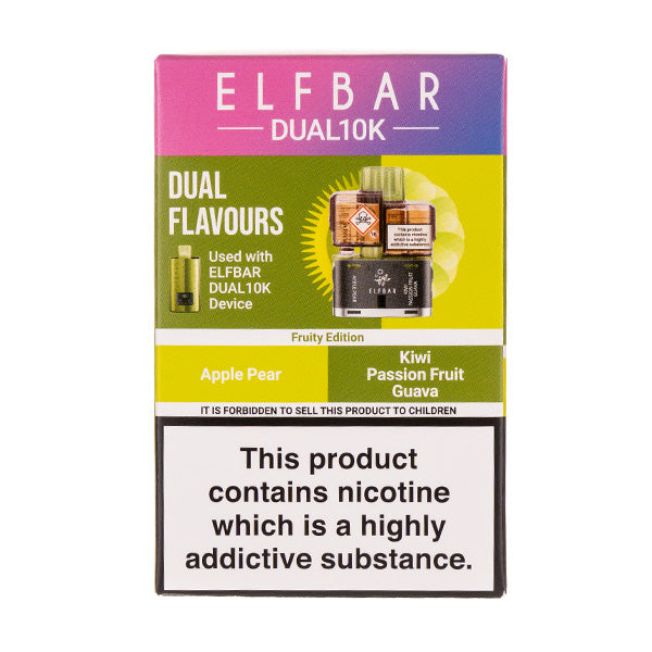 elf bar dual 10k disposable vape Elf Bar Fruity Edition Dual 10k Refill Pack