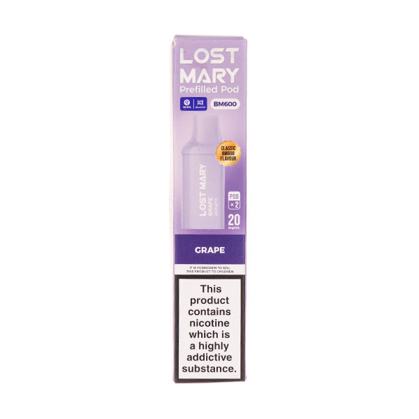 Lost Mary Grape BM600 Prefilled Pods | Your Trusted UK Vape Shop Since 2015. Lost Mary Grape BM600 Prefilled Pods | Your Trusted UK Vape Shop Since 2015.