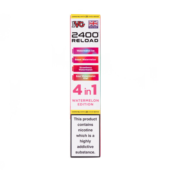 IVG 2400 Reload Watermelon Edition Replacement Pods - Free UK Delivery IVG 2400 Reload Watermelon Edition Replacement Pods - Free UK Delivery