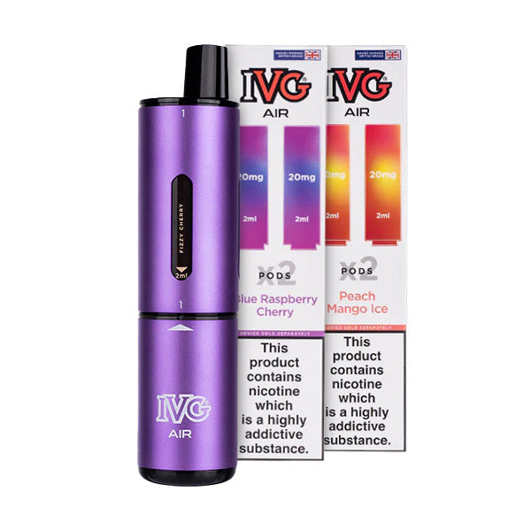 IVG Air 4 in 1 Pod Kit Bundle - Inc. 2 x Packs of Pods IVG Air 4 in 1 Pod Kit Bundle - Inc. 2 x Packs of Pods