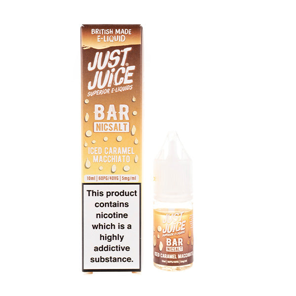 Just Juice Iced Caramel Macchiato Bar Nic Salt | Mulit-Buy - Vape Superstore