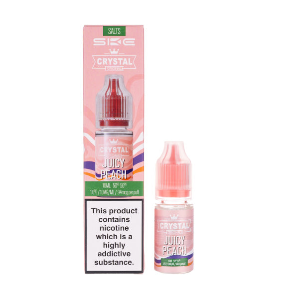 juicy vape juice Peach Nic Salt E-Liquid by SKE Crystal