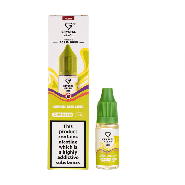 Crystal Clear Lemon and Lime Nic Salt E-Liquid | Any 3 for 10 Crystal Clear Lemon and Lime Nic Salt E-Liquid | Any 3 for 10