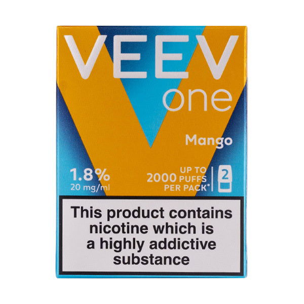 Mango Veev One Prefilled Pods by Veev - 2,000 Puffs! Mango Veev One Prefilled Pods by Veev - 2,000 Puffs!