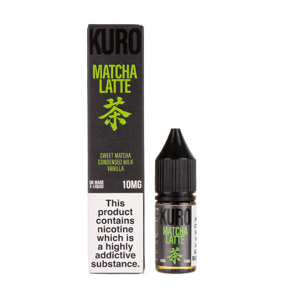 condensed milk vape juice Kuro Matcha Latte Nic Salt E-Liquid 10ml