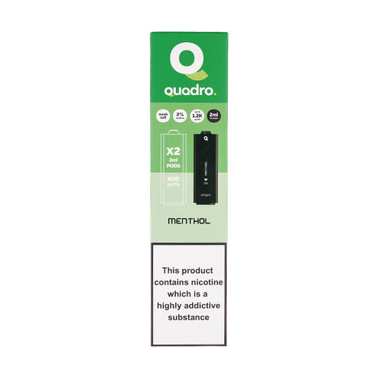 Menthol 4 in 1 Prefilled Pods by Quadro