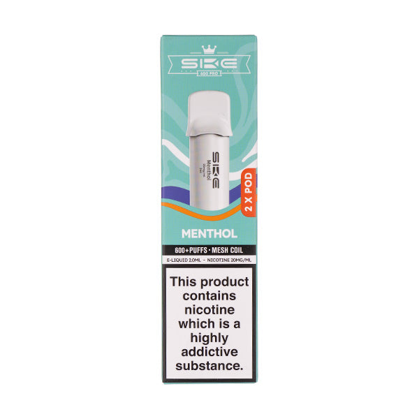 SKE Crystal 600 Pro Menthol Prefilled Pods | Price Match Promise! SKE Crystal 600 Pro Menthol Prefilled Pods | Price Match Promise!