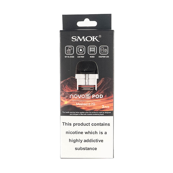 Novo 5 Replacement Pods by SMOK | Vape Superstore Novo 5 Replacement Pods by SMOK | Vape Superstore