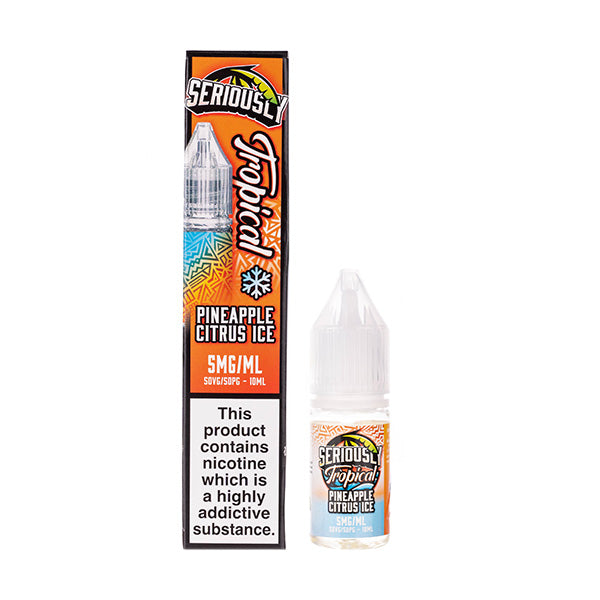 Seriously Tropical Pineapple Citrus Ice Nic Salt E-Liquid Seriously Tropical Pineapple Citrus Ice Nic Salt E-Liquid