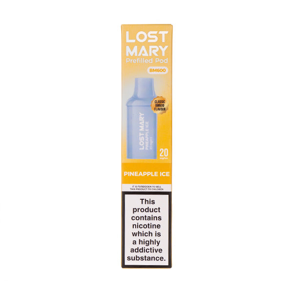 Lost Mary Pineapple Ice BM600 Prefilled Pods | Dispatch up till 10pm! Lost Mary Pineapple Ice BM600 Prefilled Pods | Dispatch up till 10pm!
