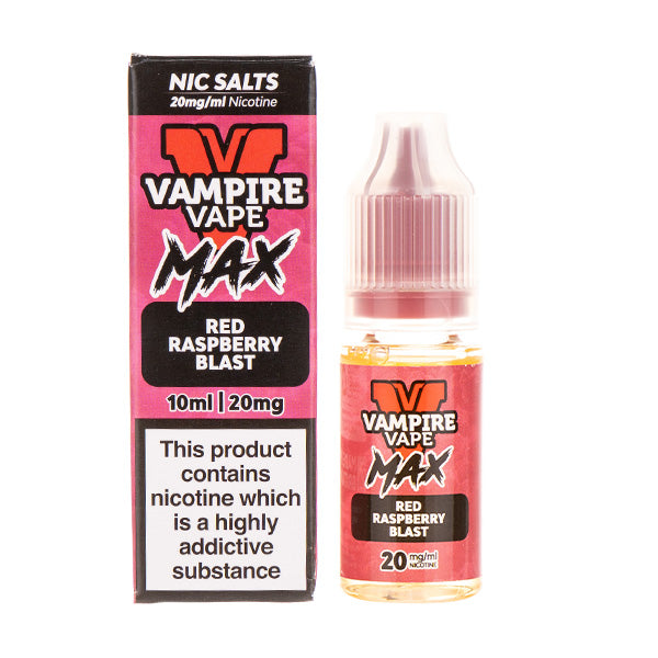 Vampire Vape Max Red Raspberry Blast Nic Salt | Vape Superstore Vampire Vape Max Red Raspberry Blast Nic Salt | Vape Superstore