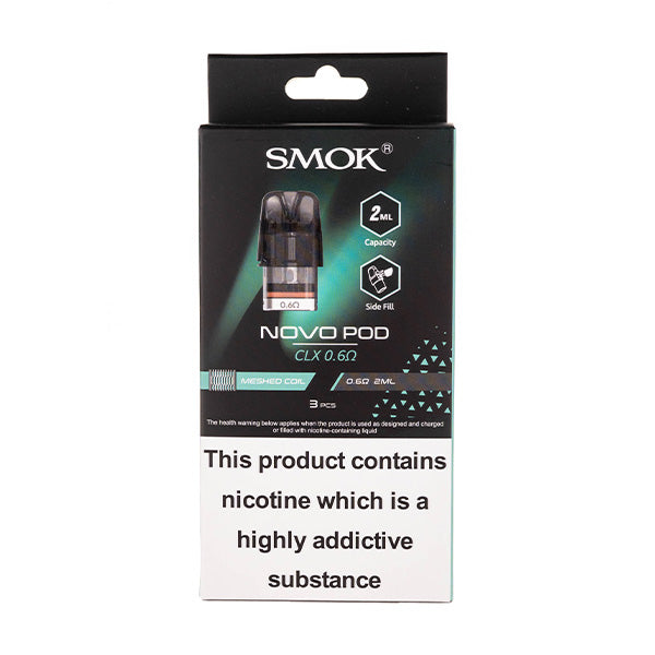 Smok Novo (CLX) Pod - 0.6 or 0.8 Mesh | Vape Superstore