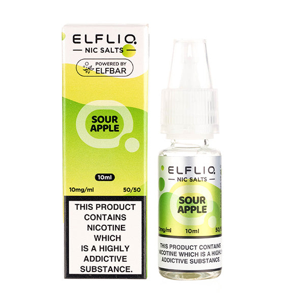 Elf Bar ELFLIQ Sour Apple Nic Salt E-Liquid | Any 4 for 10 Elf Bar ELFLIQ Sour Apple Nic Salt E-Liquid | Any 4 for 10