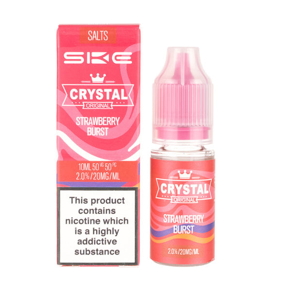 Strawberry Burst Nic Salt E-Liquid by SKE Crystal | Vape Superstore Strawberry Burst Nic Salt E-Liquid by SKE Crystal | Vape Superstore