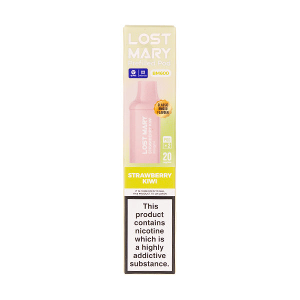 Lost Mary Strawberry Kiwi BM600 Prefilled Pods | Lowest Price Guarantee.