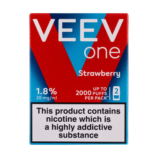 Strawberry Veev One Prefilled Pods by Veev - 2,000 Puffs Per Pack! Strawberry Veev One Prefilled Pods by Veev - 2,000 Puffs Per Pack!