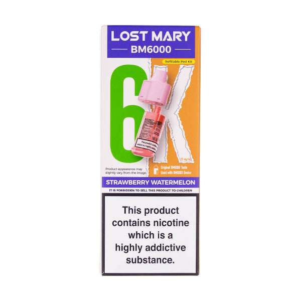 Lost Mary Strawberry Watermelon BM6000 Prefilled Pod + Refill