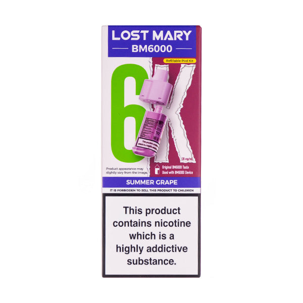 Lost Mary Summer Grape Flavor Lost Mary Summer Grape BM6000 Prefilled Pod + Refill Summer Grape Lost Mary Summer Grape Flavor Lost Mary Summer Grape BM6000 Prefilled Pod + Refill Summer Grape