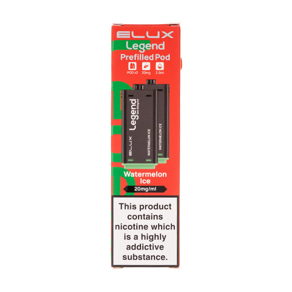 Elux Legend Watermelon Ice 1500 Pods | Vape Superstore Elux Legend Watermelon Ice 1500 Pods | Vape Superstore