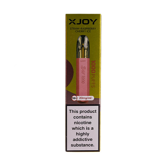 Bar 1000 Disposable Vape by XJOY - Strawberry Raspberry Cherry Ice