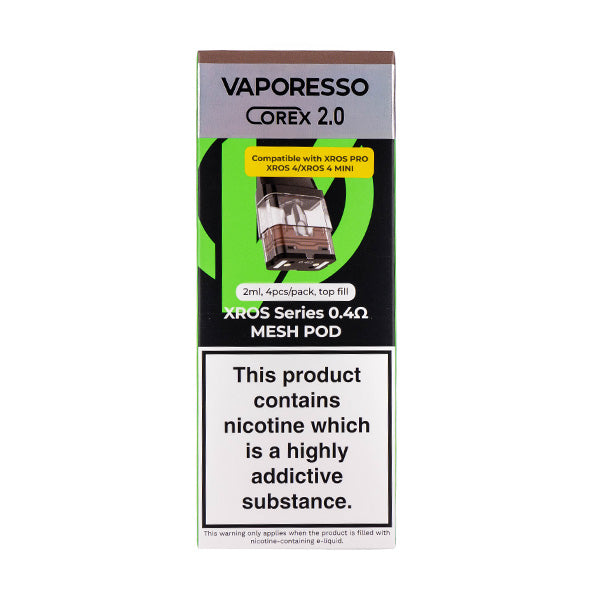 Vaporesso XROS COREX 2.0 Replacement Pods | 4 Pack Vaporesso XROS COREX 2.0 Replacement Pods | 4 Pack