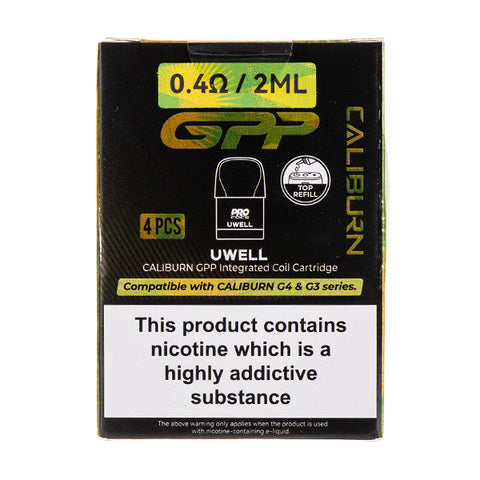 Uwell Caliburn GPP G3/G4 Pods - 4 Pack, 2ml | Vape Superstore Uwell Caliburn GPP G3/G4 Pods - 4 Pack, 2ml | Vape Superstore