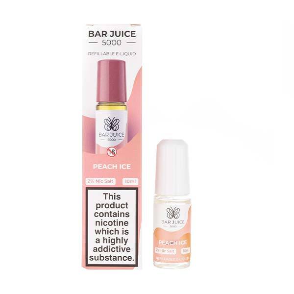 Bar Juice 5000 Peach Ice Nic Salt E-Liquid | Vape Superstore Bar Juice 5000 Peach Ice Nic Salt E-Liquid | Vape Superstore