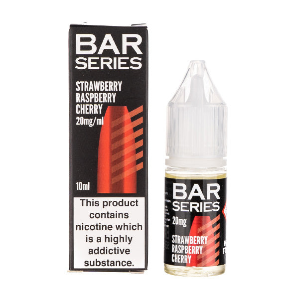 Bar Series Strawberry Raspberry Cherry Ice Nic Salt E-Liquid Bar Series Strawberry Raspberry Cherry Ice Nic Salt E-Liquid