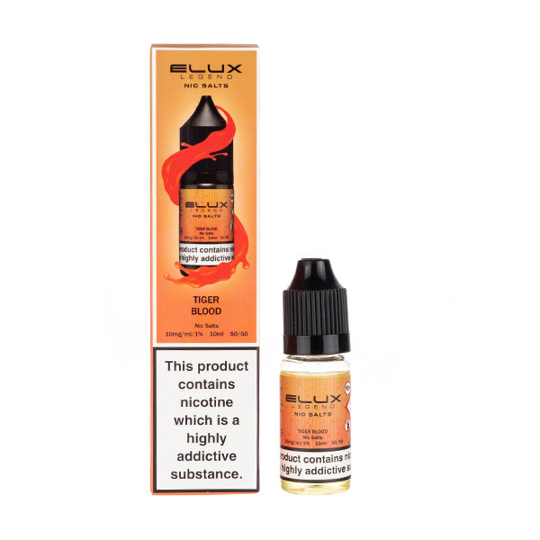 Elux Legend - Tiger Blood Nic Salt E-Liquid | Energy Drink & Tropical Fruits Elux Legend - Tiger Blood Nic Salt E-Liquid | Energy Drink & Tropical Fruits