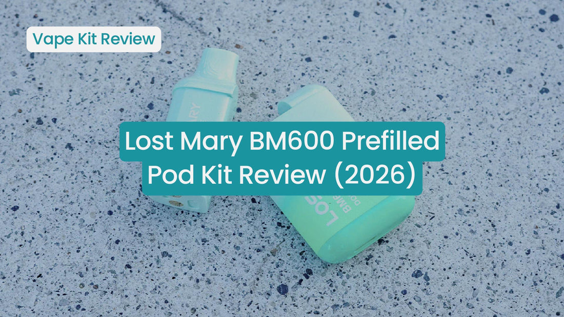 Lost Mary BM600 Prefilled Pod Kit Review (2026) on a textured surface.