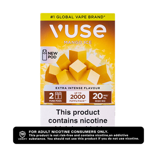 VPro NS Mango Ice Vuse Pro Pod Nic Salt Refills 20mg