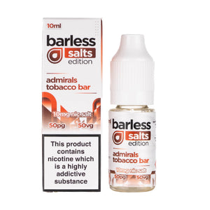Barless Nic Salt E-Liquid - Admirals Tobacco