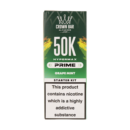 Al Fakher Hypermax Prime 50K Prefilled Pod Kit - Grape Mint