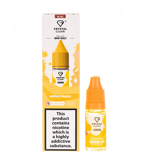 Apple Peach Nic Salt E-Liquid by Crystal Clear